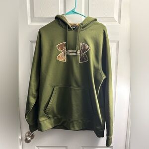 Under Armour Green Hoodie with Camo Logo